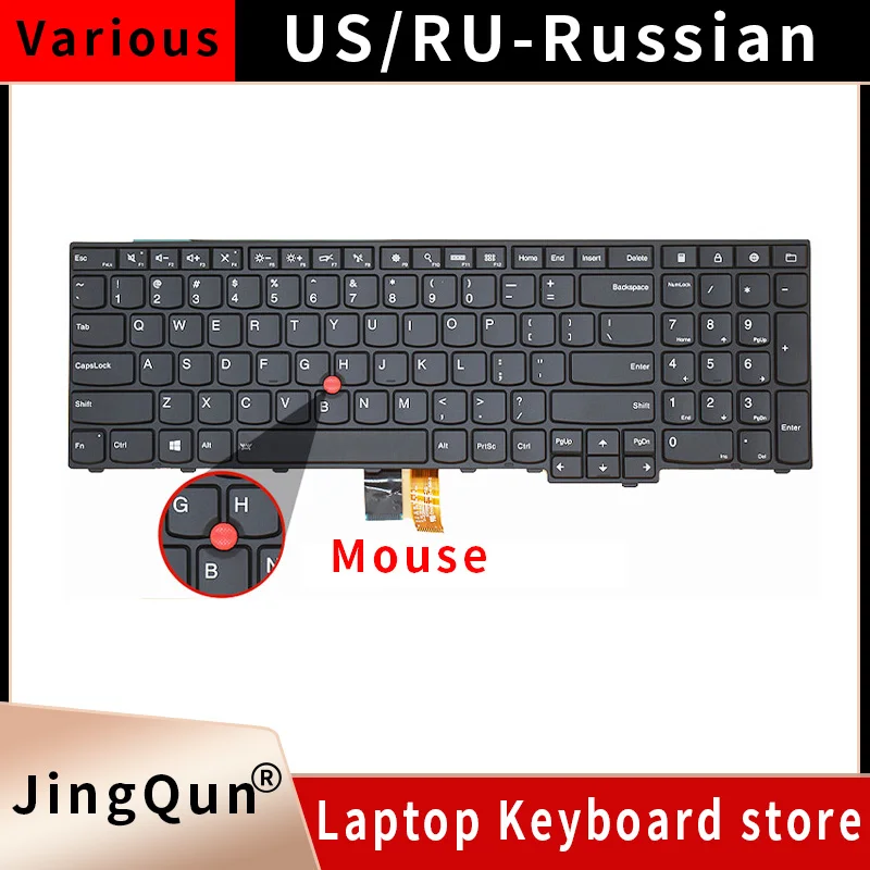 Spanish Keyboard For Lenovo ThinkPad E531 E540 L540 L560 L570 W540 W550S T540P W541 P50S T550 T560 Notebook English Keyboard