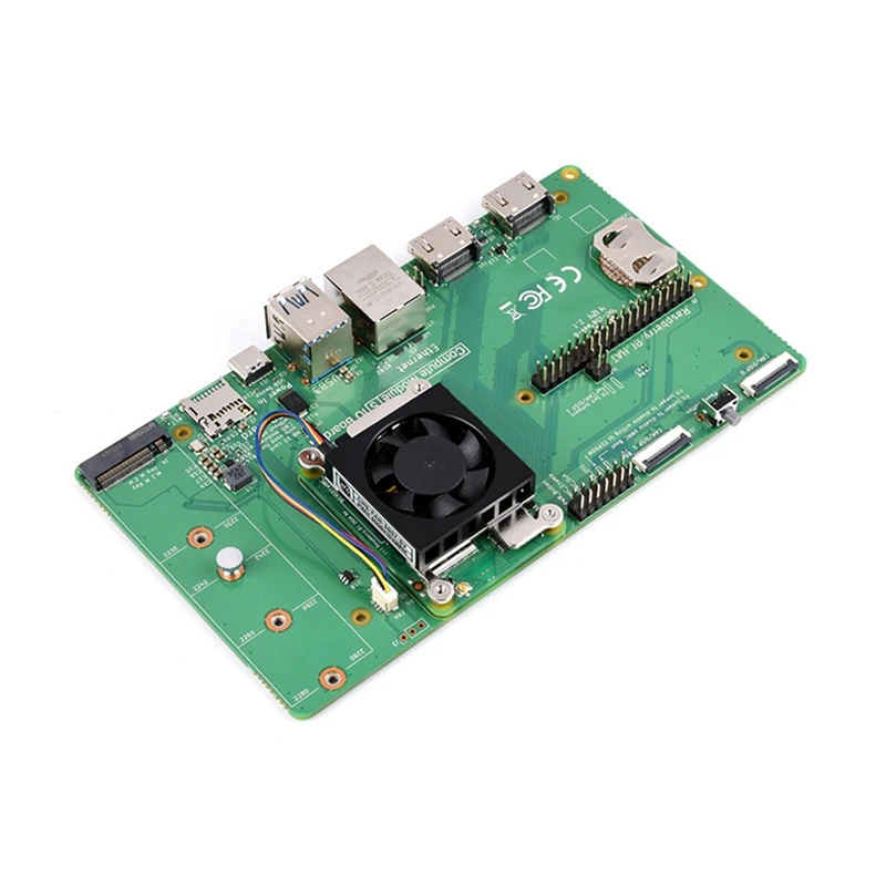 CM5 Cooling Fan For Raspberry Pi Compute Module 5 Low Noise With Heat Conductive Tape CM5-FAN-3007-5V