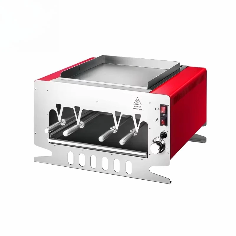 

Portable Stainless Steel Gas Stove Gas Brazilian Rotisserie Griddle BBQ Gril Oven Tray Broiler Grill 2 in 1