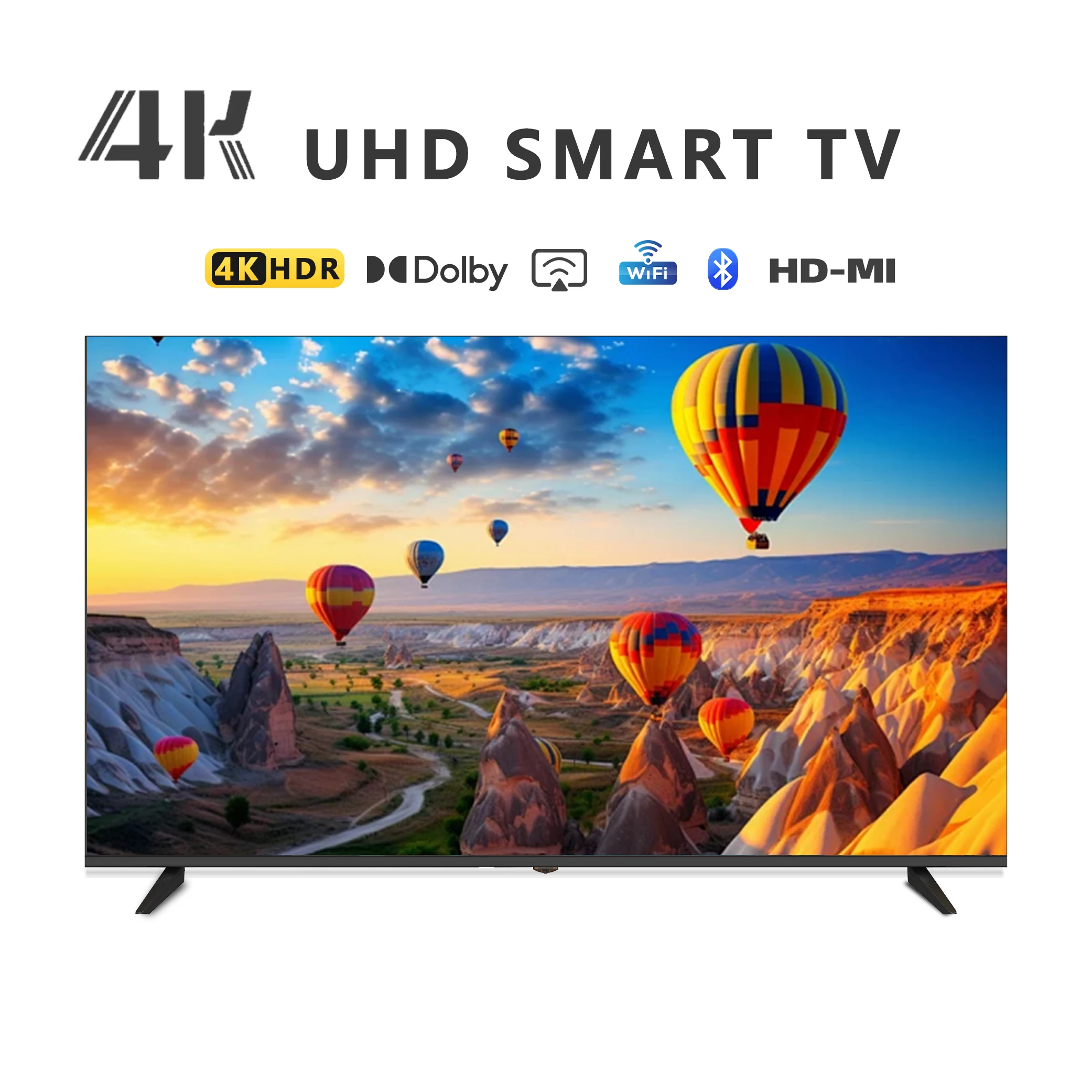 Última televisión QLED inteligente 4K/8K UHD LED tamaños de 32 pulgadas a 100 pulgadas tasa de actualización de 120Hz HDR10 + características plataformas WebOS Android