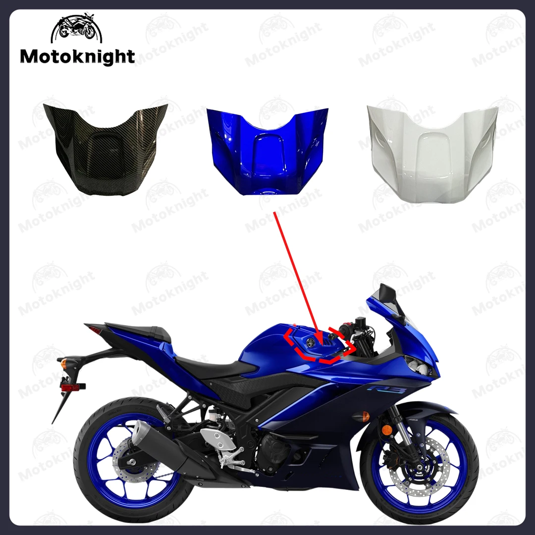 

Подходит для Yamaha R25/R3 2019 2020 2021 2022 2023 2024, передняя крышка топливного бака, АБС-пластик, запасные аксессуары для мотоциклов