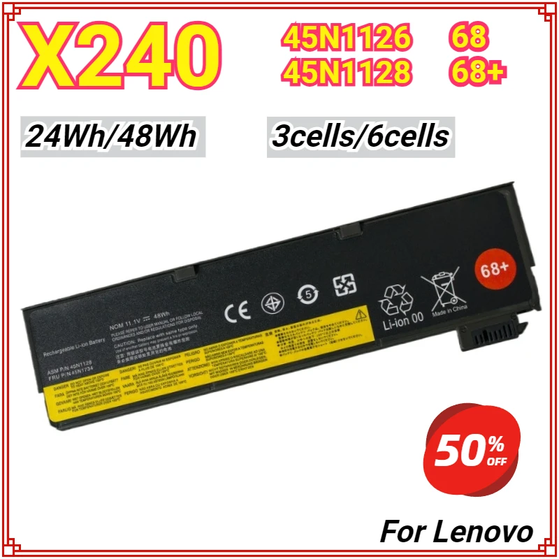 

X240 6Cells/3cells 45N1128 45N1126 Battery for Lenovo ThinkPad T470P L450 X240 T440S T450 X250 X260 X270 T460PP 45N1734 45N1127