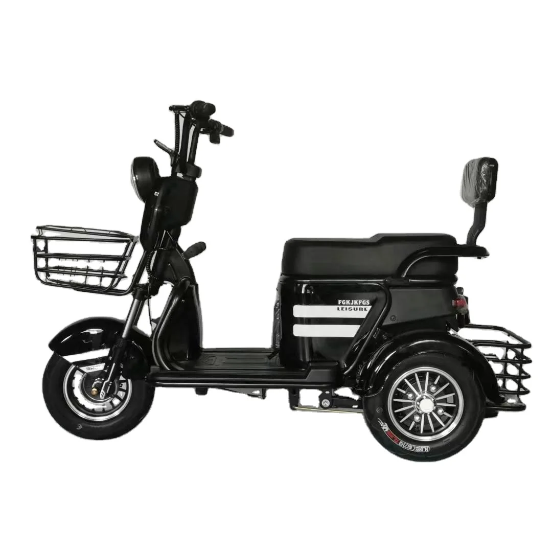 800W electric tricycle household small scooter three-seat adjustable electric tricycle