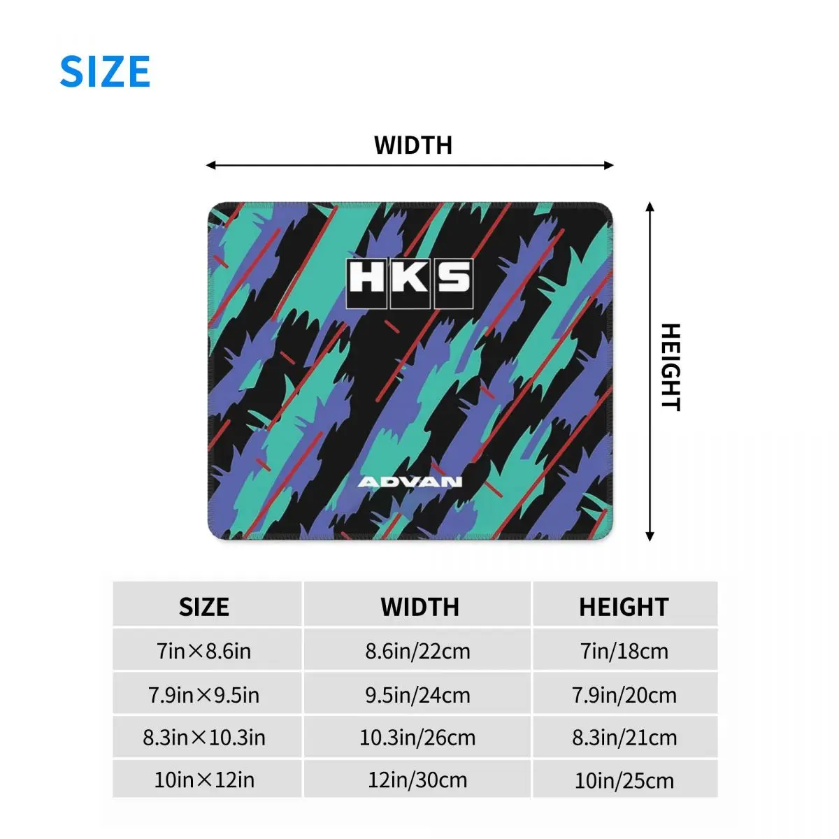 Multi-size Mouse Pad HKS Advan JDM Gamer PC Laptop Mats Keyboard Carpet Computer Gaming Office Accessories Desk Mat