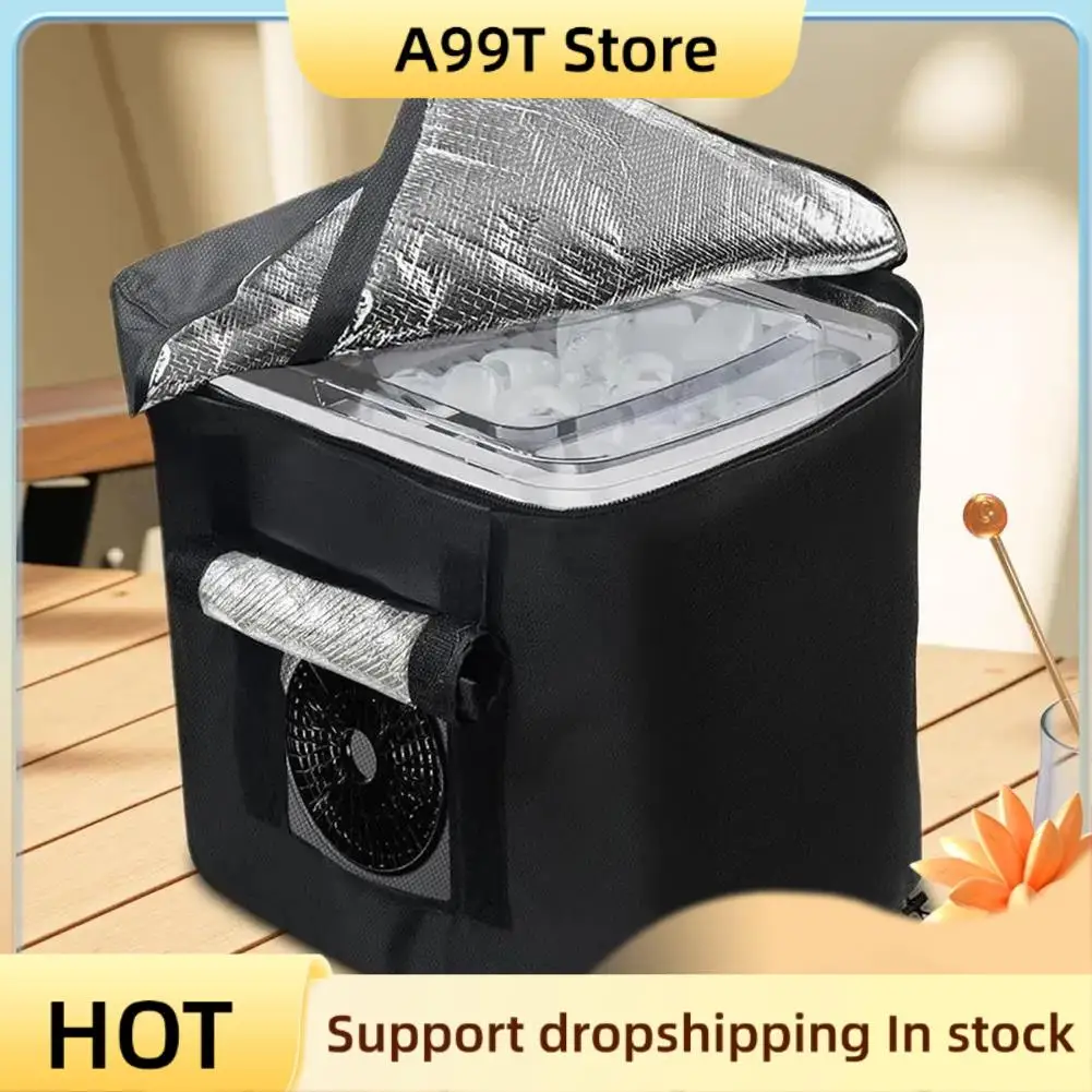

A99T Cover For Ice Maker Heat Shield Portable Waterproof Insulation Cover For Ice Maker Ice Cubes Maker Protective Cover