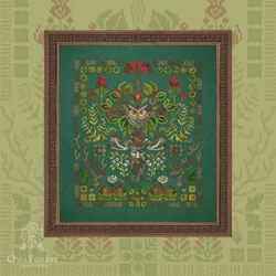 Borduurpakket 14CT Canvas Kruissteek Borduurset Craft OwlForest Borduren Soul of the Forest 36-39 Kruissteekset