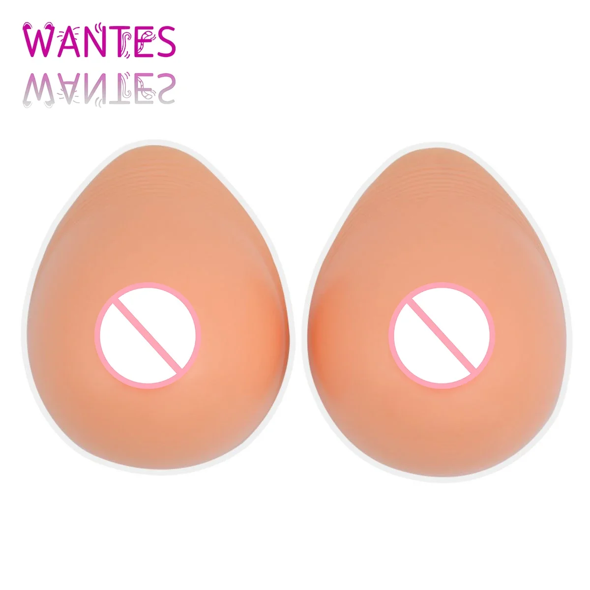 

WANTES A Pair Silicone Breast Prosthesis Skin Color Realistic Chest Drop Shape Fake Boobs Cosplay Transgender Drag Queen Shemale