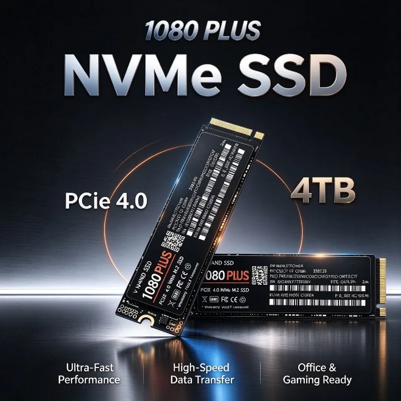 1080 PLUS M.2 2280 PCIe4.0 X 4 NVMe SSD,TLC 3D NAND,500GB/1TB/2TB/4TB Internal Gaming SSD Laptop & Desktop PC