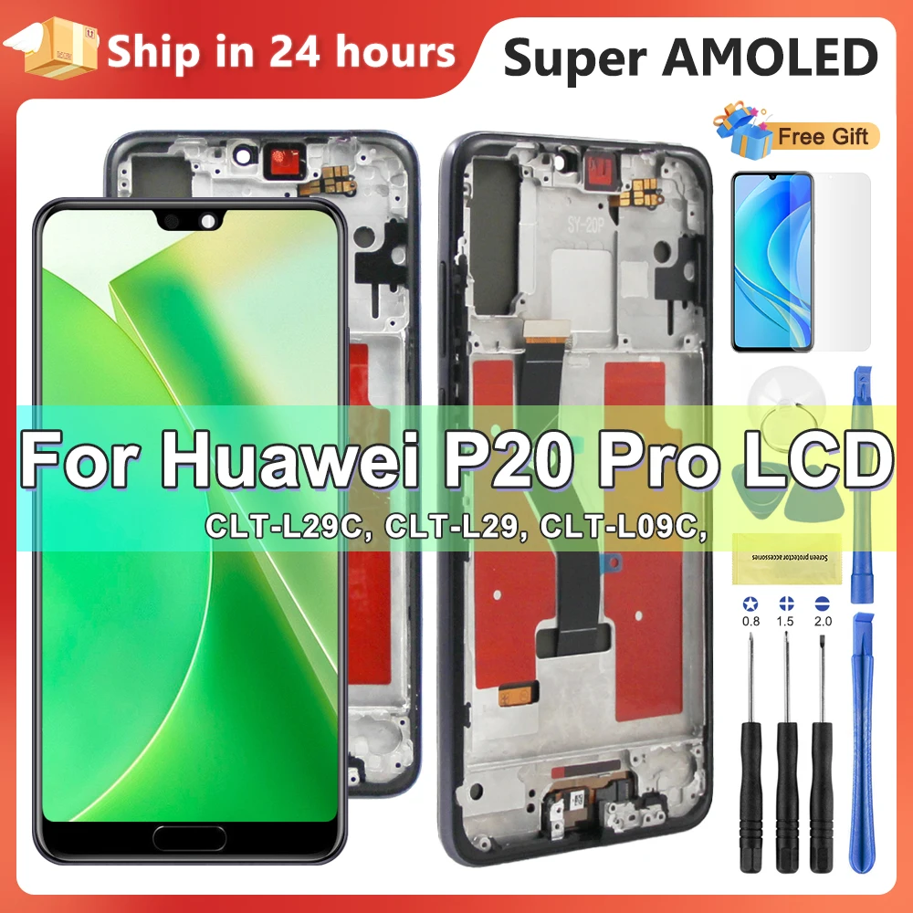 6.1\'\' AMOLED ORI Display for Huawei P20 Pro LCD Touch Screen Digitizer Assembly Replacement for P20 Pro CLT-L09 CLT-L29 Screen