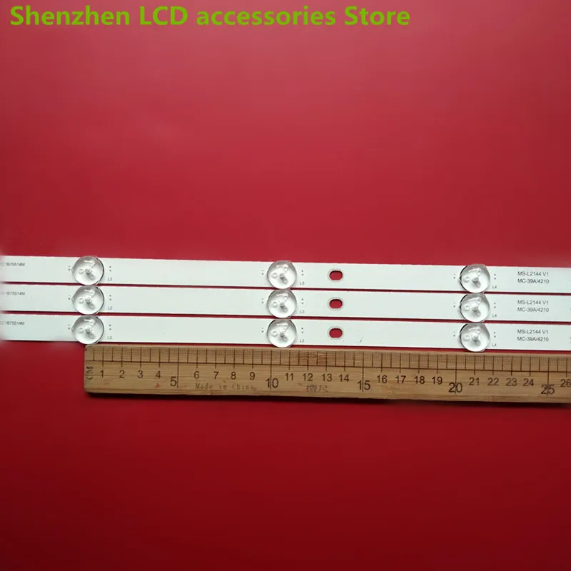 NEW FOR MC-39A4210 MS-L2144 V1 MS-T385-2835-03A   75.5CM 8LED 100%NEW LED backlight strip