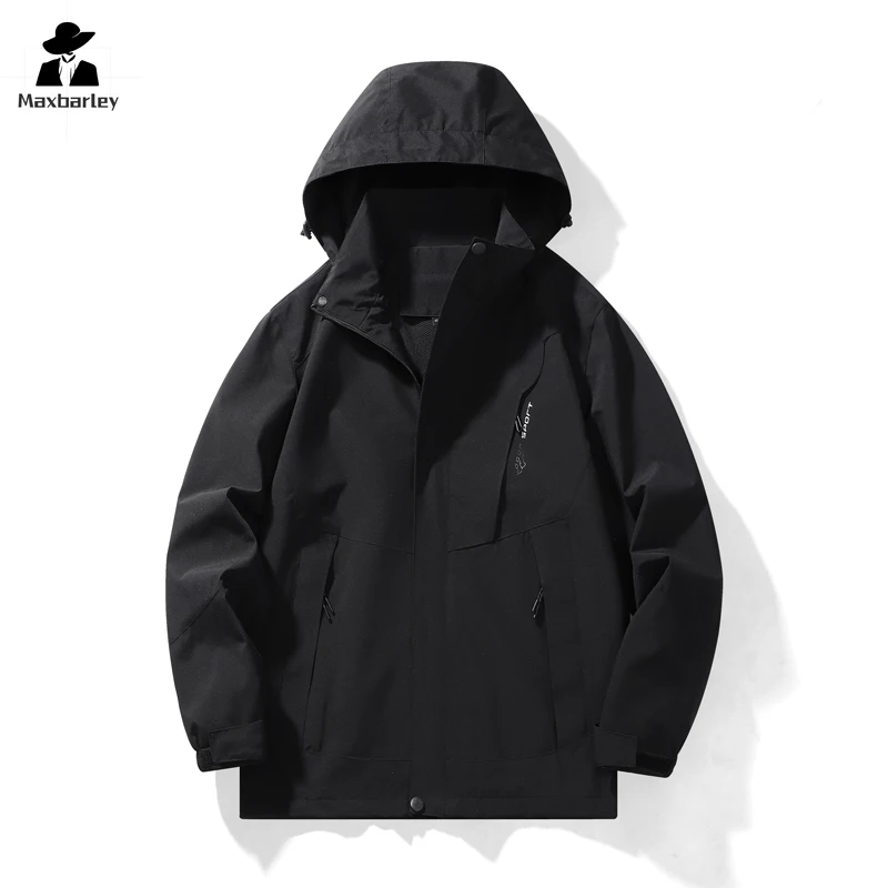 

Travel Camping Jacket Outdoor Couple Windproof Rainproof Coat Autumn Sports Casual Men's Mountaineering Suit Hooded Windbreaker