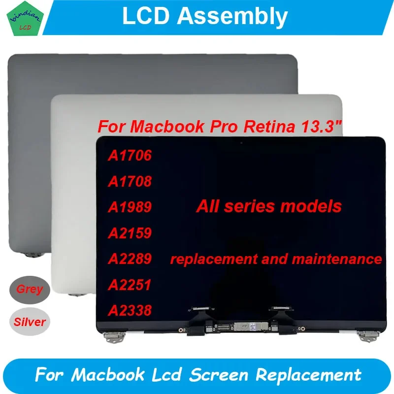 

New Laptop LCD Screen Display Assembly For Macbook Air Pro A2337 A2338 Retina13.3" 2020 Glass Panel Assembly Replacement