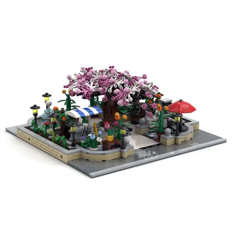 

Building block MOC-26379 Botanical Garden Street View Splicing Model 1399PCS Adult and Children's Birthday Christmas Toy Gift