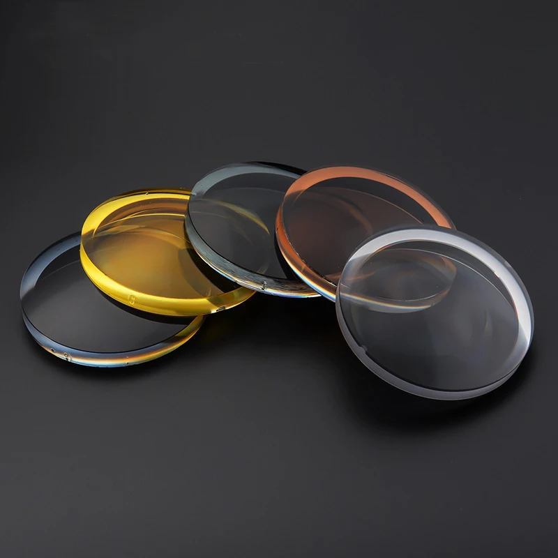 2 PCs 1.56 1.61 1.67 Tint Polarized Myopia Hyperopia Sunglasses Lenses Prescription Driving Night Vision Glasses Lens UV400