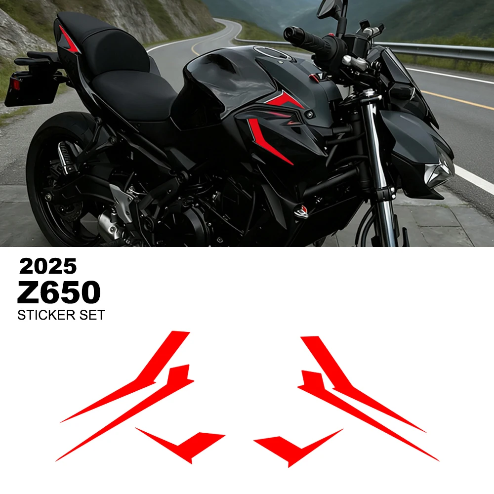 

Для Kawasaki Z650 Z 650 Z-650 2025 новые аксессуары для мотоциклов, набор боковых наклеек, наклейка с логотипом, комплект наклеек для всего автомобиля
