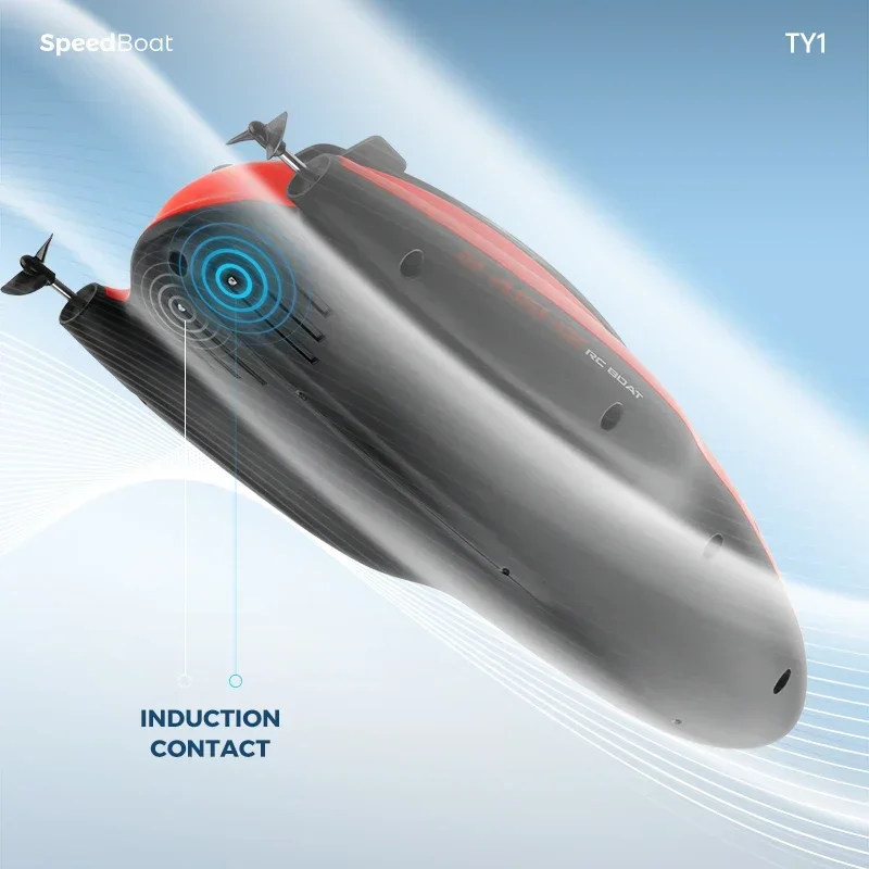 2.4G RC Ship High-Speed Remote Control Boat Chidlren Outdoor Water Toy Speedboat Racing Model Boat Toys for Boys Kids Xmas Gifts