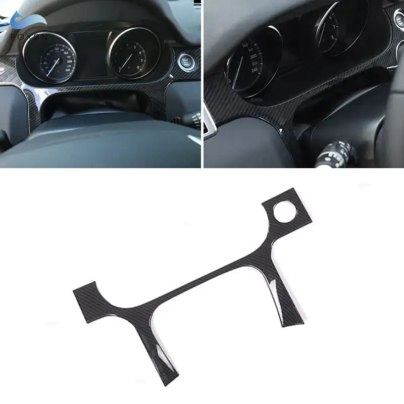 

LHD For Land Rover Discovery Sport 2015 2016 2017 2018 2019 ABS Cabon Fiber Car Dashboard Panel Instrument Frame Cover Trim