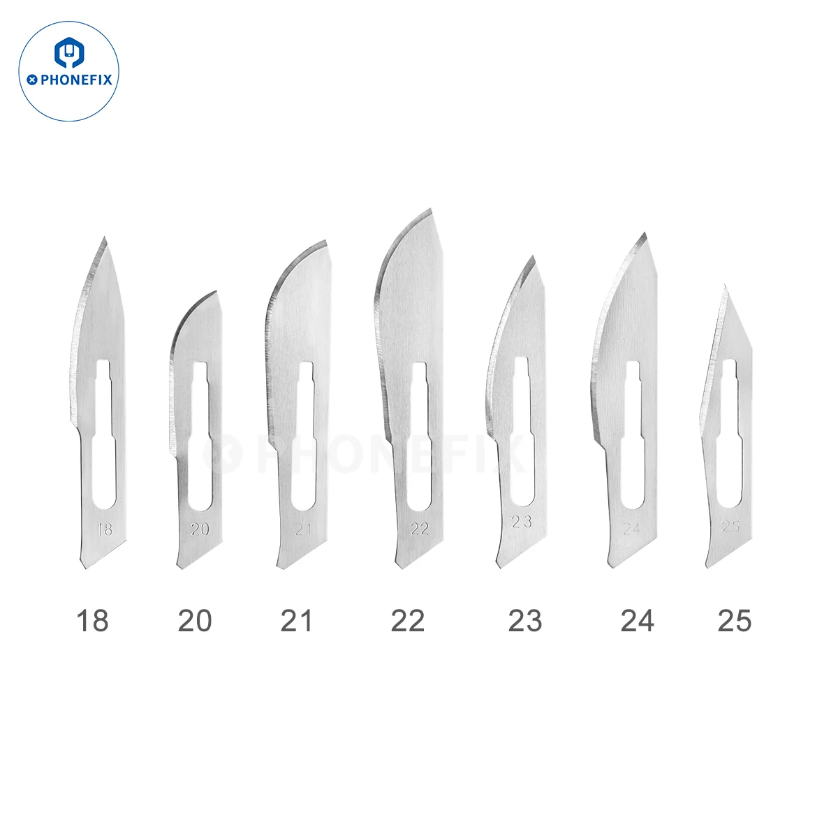 10 stücke Kohlenstoffs tahl schnitzen Skalpell messer 10 #21 #23 #24 #25 # chirurgische Klingen DIY schneiden Motherboard BGA Reparatur chirurgisches Messer – Detail 6