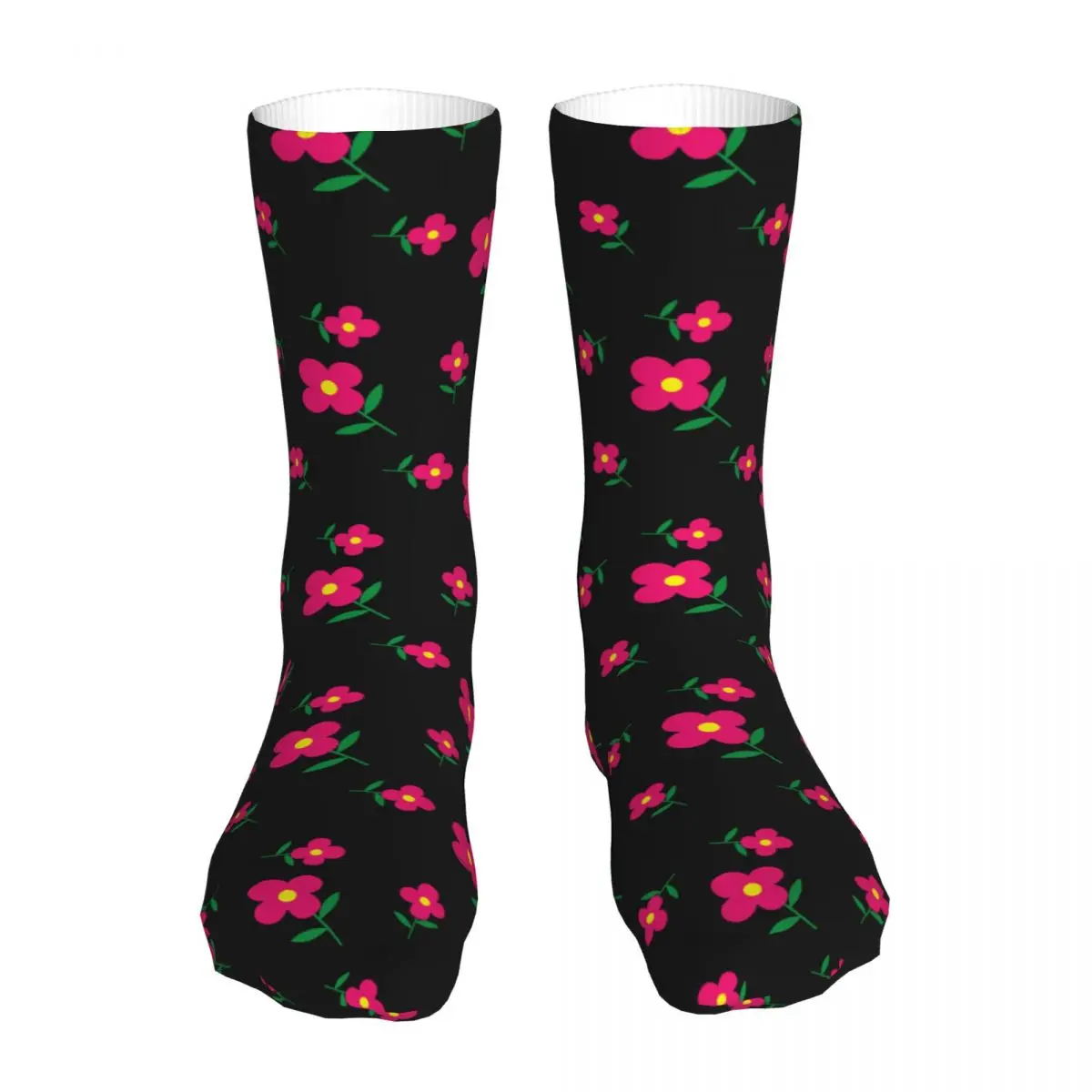 Female Cycling Cute Flower Socks Cotton Compression Woman Socks