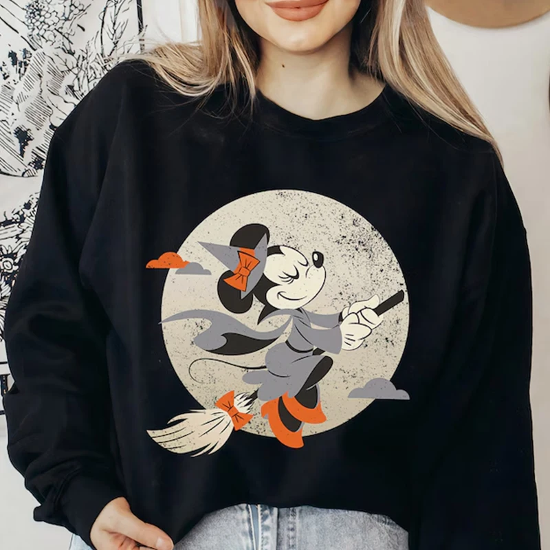 

Disney Mickey Pullover Cartoon Anime Women New Casual Autumn Winter Oversized Sweatshirts Clothes Sleep Tops﻿ Lounge 2025 Minnie