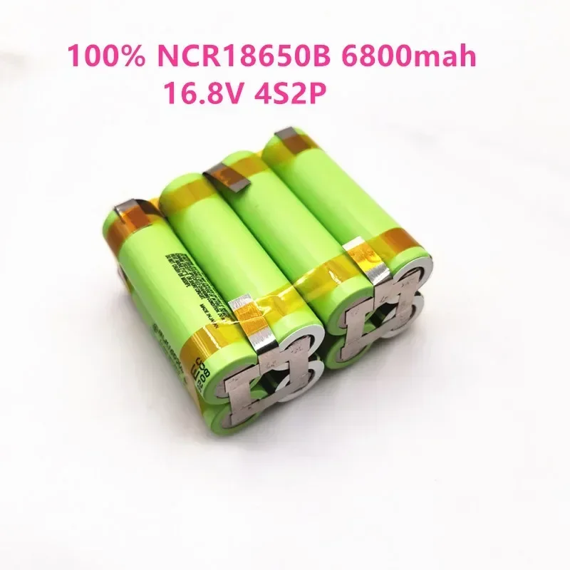 2024 New original 12V 16.8V 21V 25V Battery NCR18650B Pack NCR18650B 6800mah 20A Discharge Current for shura screwdriver battery