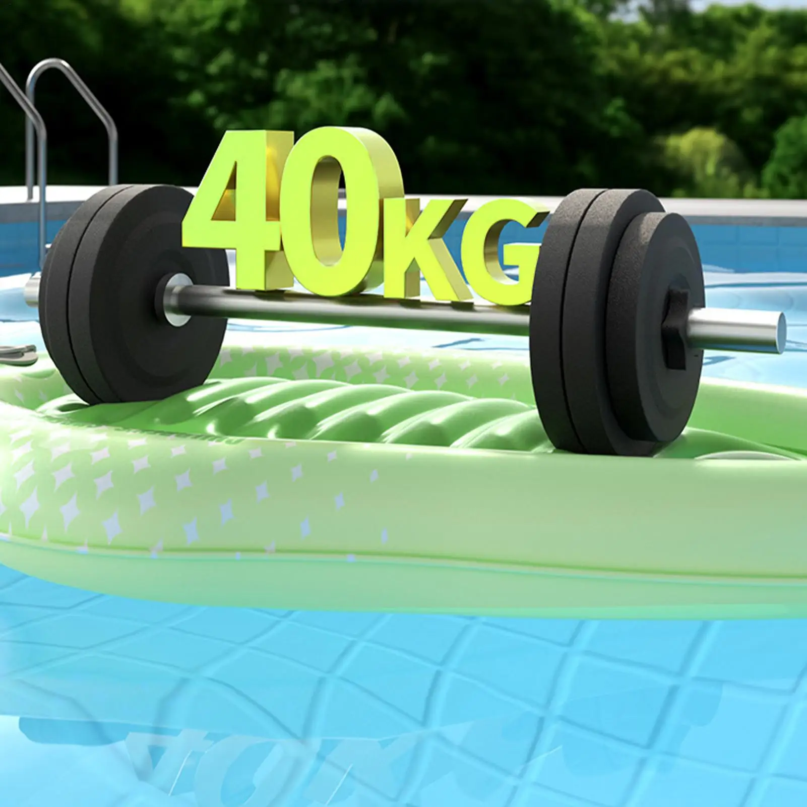 Beach Floats Floating Lightweight Inflatable Surfboard With Handle Kids Beach Games For Summer Lake Vacation Family Trip Game