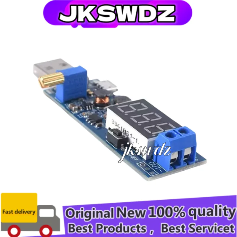 

Boost Buck Converter micro USB Step UP / Down Power Supply Module DC-DC 5V to 3.3V / 12V Adjustable Out DC 1.2V-24V