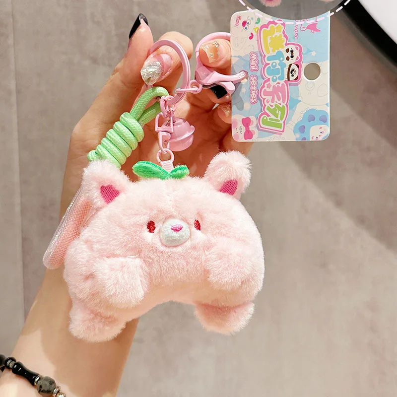 new Animal Butt change purse plush interesting keychain funny pendant cute soft doll headset package fashione cool couple gift