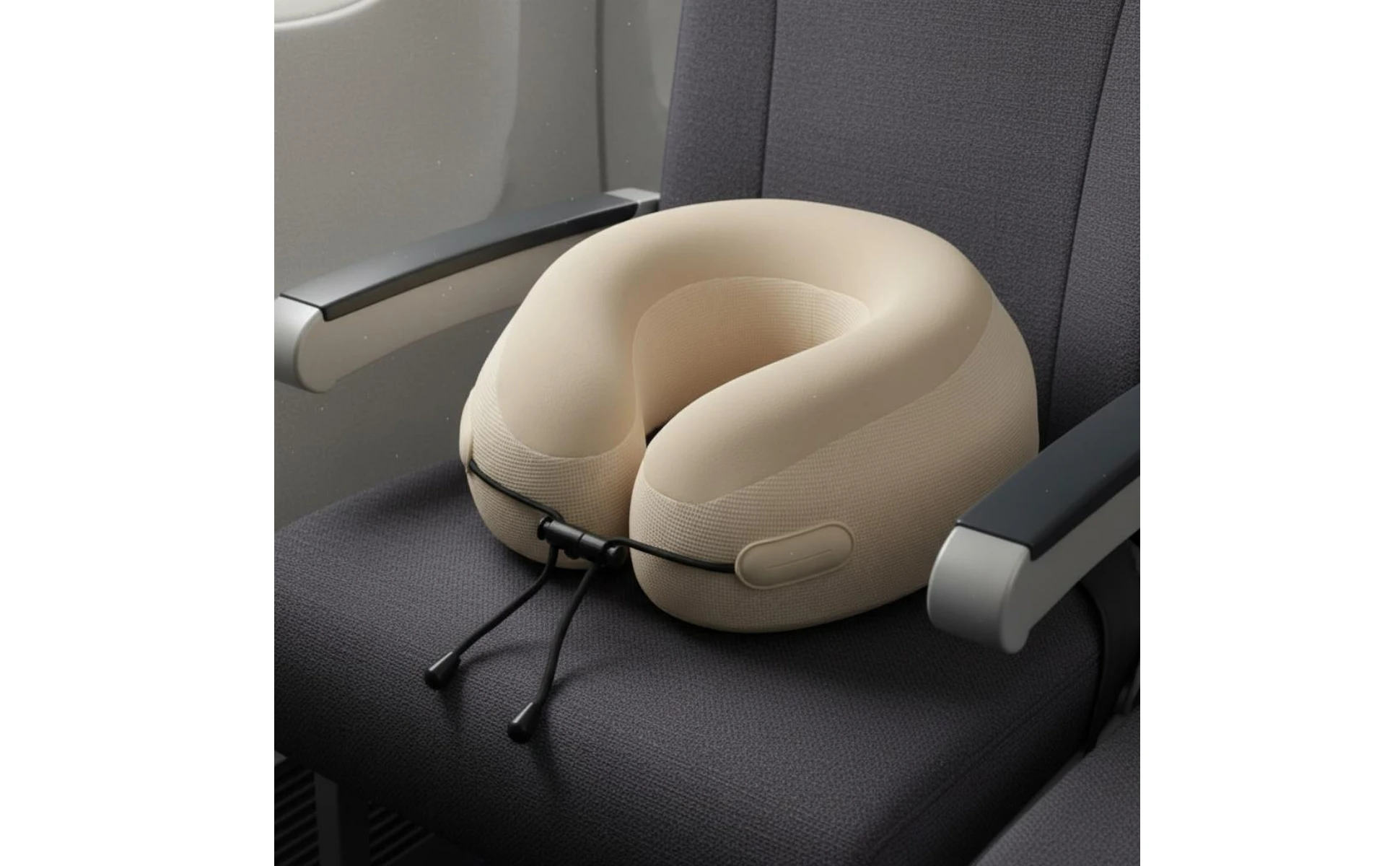 U-Shaped Neck Pillow Textured Cover U Shape Neck Pillow Headrest Ergonomic Rest Aid Lightweight