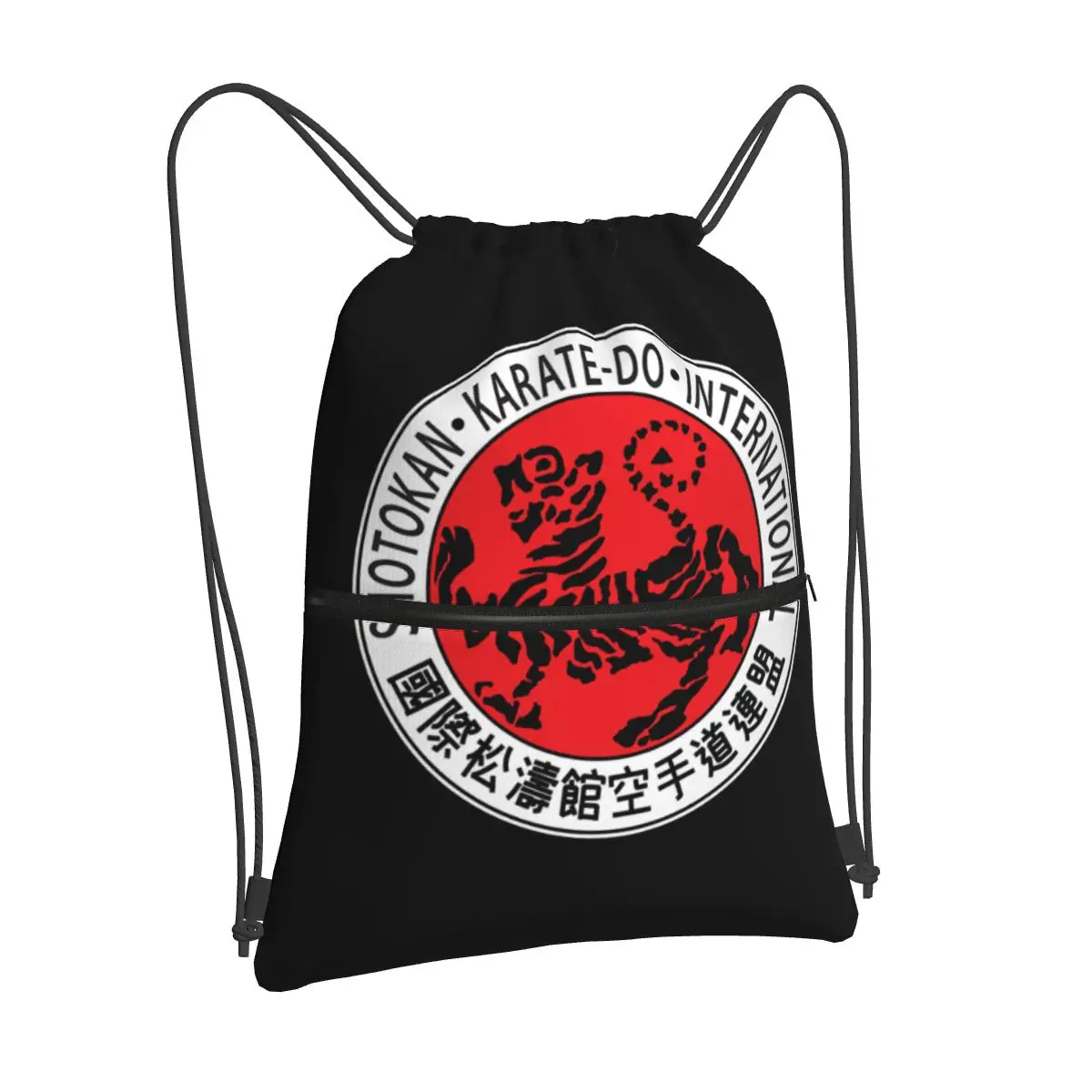 Shotokan Karate Drawstring Bags Backpack School Fabric Bag Male Storage Retro Street Classic Portable High Capacity Anti-pilling