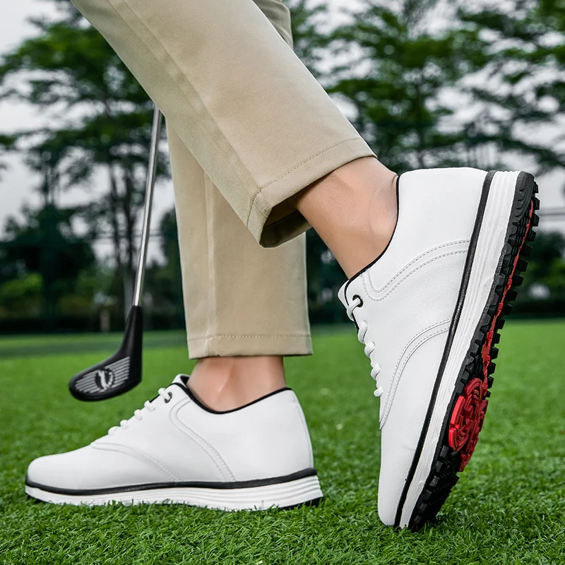 2024 New Golf Shoes Men\'s Comfortable Outdoor Dingless Golf Leisure Anti Slip Walking Training Shoes Size 38-47