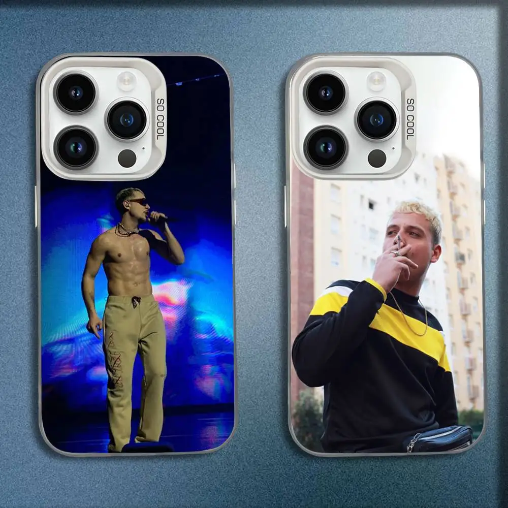 

Rapper P-PLK Mathieu Phone Case For iPhone 16,15,14,13,12,11,Mini,Pro,E,MAX White Candy Matte Shockproof Cover