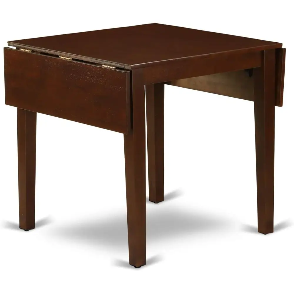 طاولة طعام مستطيلة من خشب الماهوجني، 30 × 48، أرجل أنيقة #4