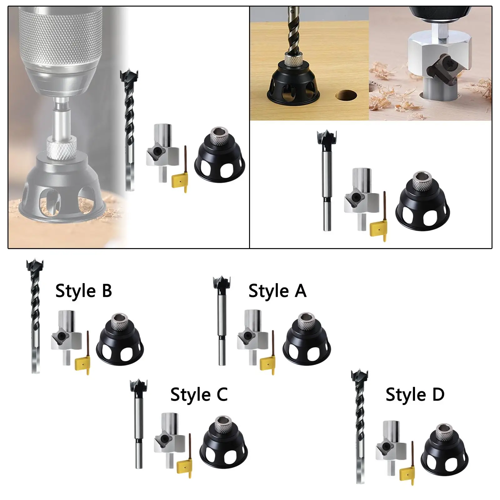 

Workbench Hole Drill Bit and Punch Locator Set Sturdy Wear Resistant Easily