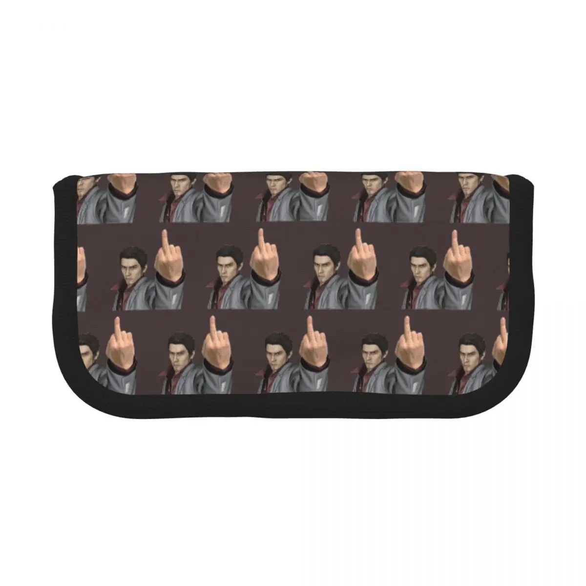 Kazuma Kiryu Middle Finger Pencil Cases for Student Gifts Pen Box Pencil Bag Large Storage Pencil Pouch Storage Stationery