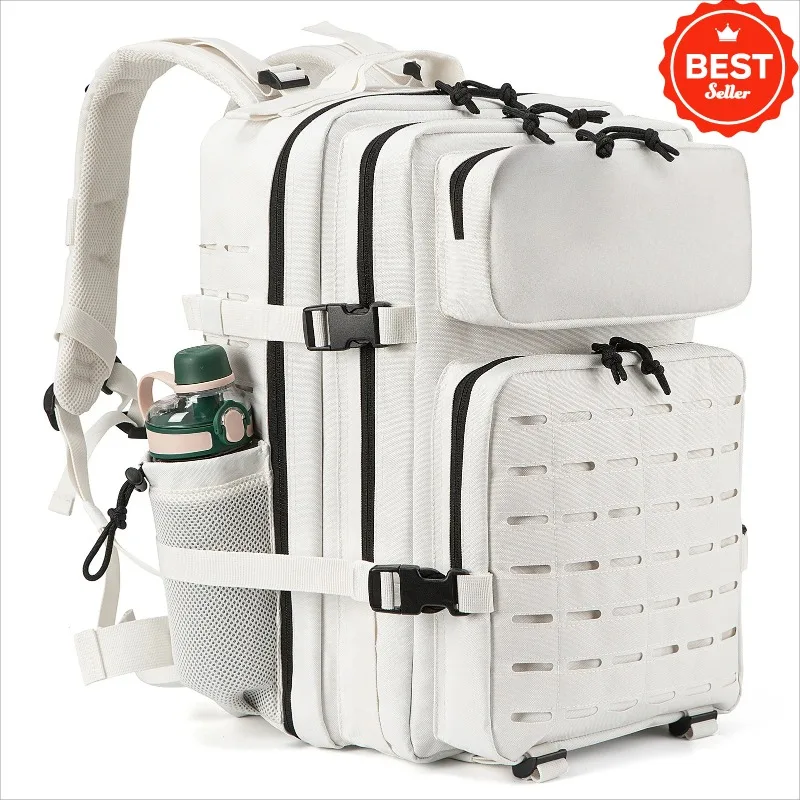 

Tactical Backpack for Men and Women Outdoor Survival Bug Out Bag Small School Rucksack Hking with Bottle Holder/Student/School