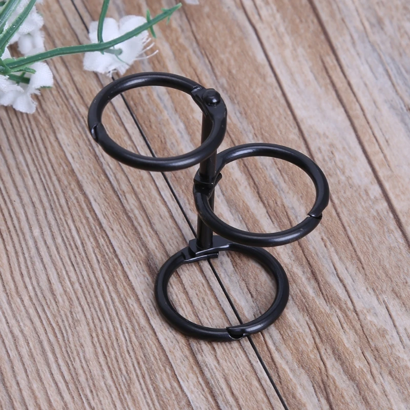 DIY Metallclip mit 3 Löchern, Ring für Notizbuch, lose Blätter, Tagebuch, Fotoalbum, Bindung