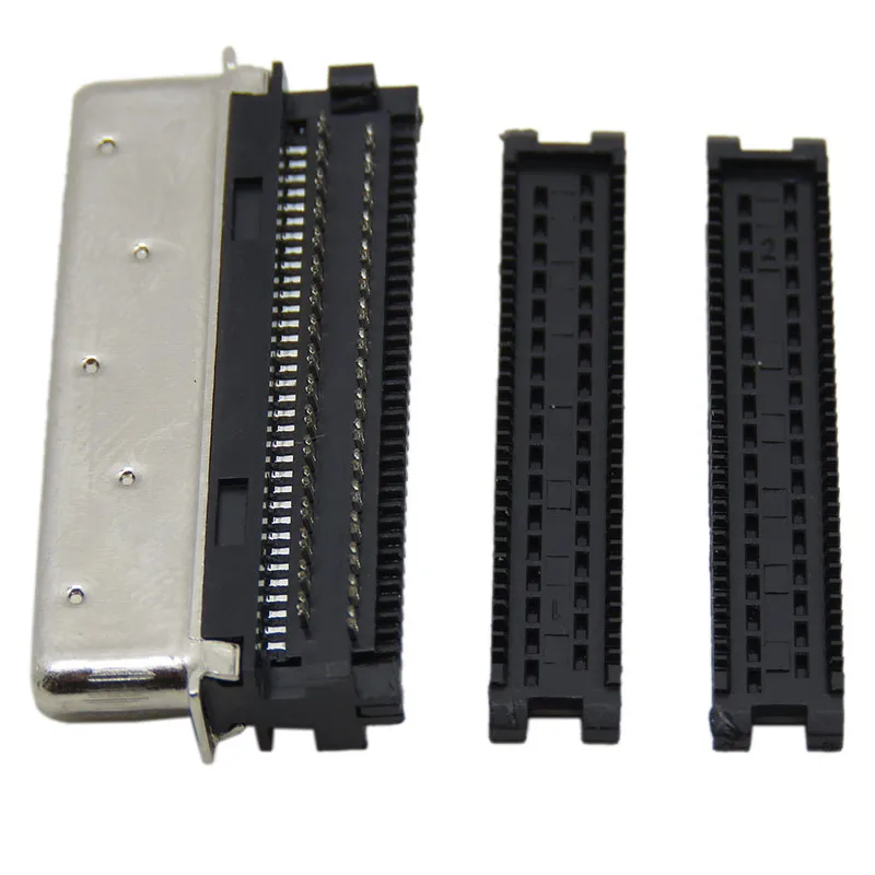 VHDCI 68P Connector SCSI 68Pin Male Head Small 68 Male and Female Head with Iron Shell Piercing Wire Type