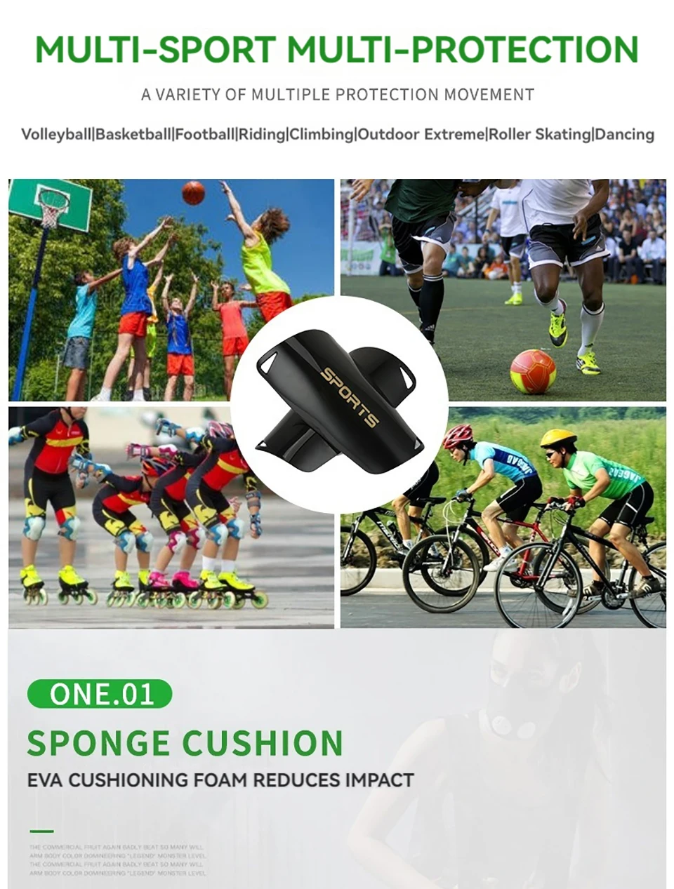 Loogdeel Neue Fußball-Schienbeinschoner – Schienbeinschoner für Fußball, Kinder, Jugendliche und Erwachsene, schützende Schienbeinschoner mit Ärmeln, Kissenschutz – Detail 16