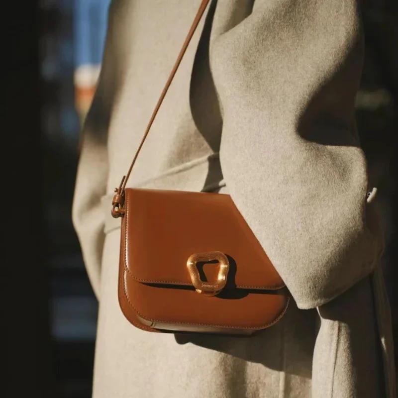Оригинальная сумка Songmont среднего размера, новая дизайнерская сумка через плечо, маленькая квадратная сумка высокого качества