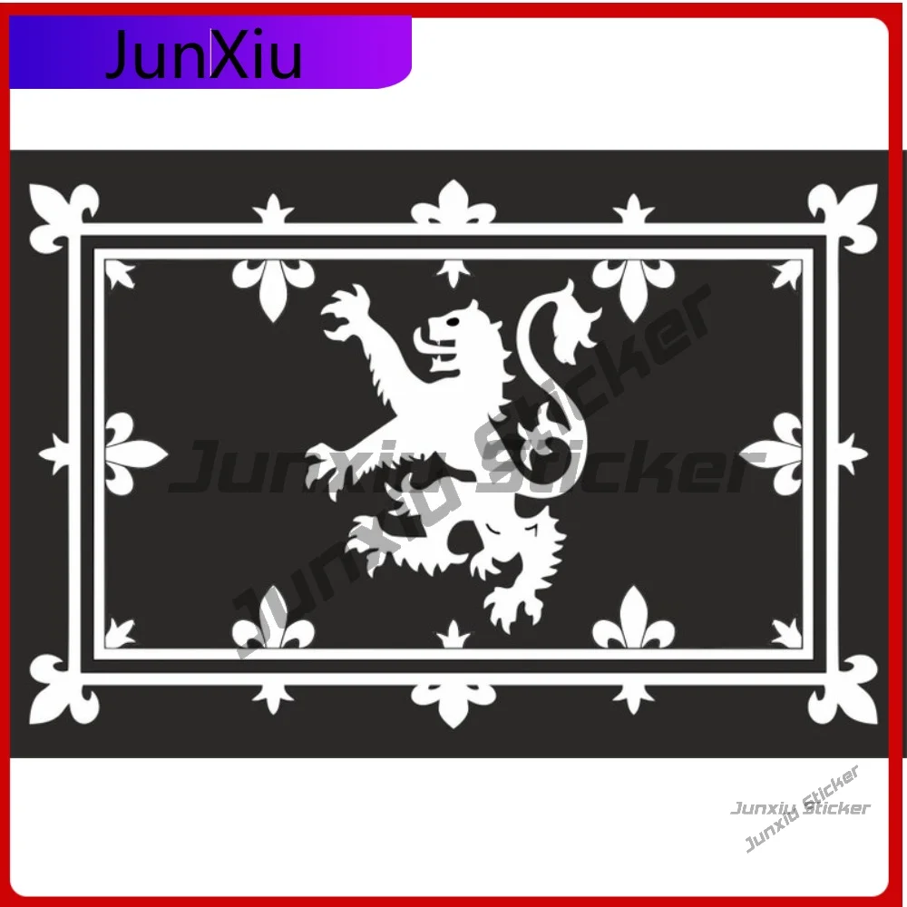 

Cute Scotland Lion Flag Vinyl Stickers Rampant U K Country Royal Banner Car Window Bumper Wall Laptop Decal Suitable For
