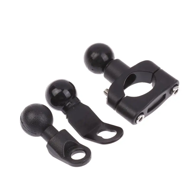 1 Set 2.3cm Ball Clamp Bracket For Motorbike Phone Holder PJ10/PJ13/PJ18 Motorcycle Handlebar Mount Base Kit Accessories