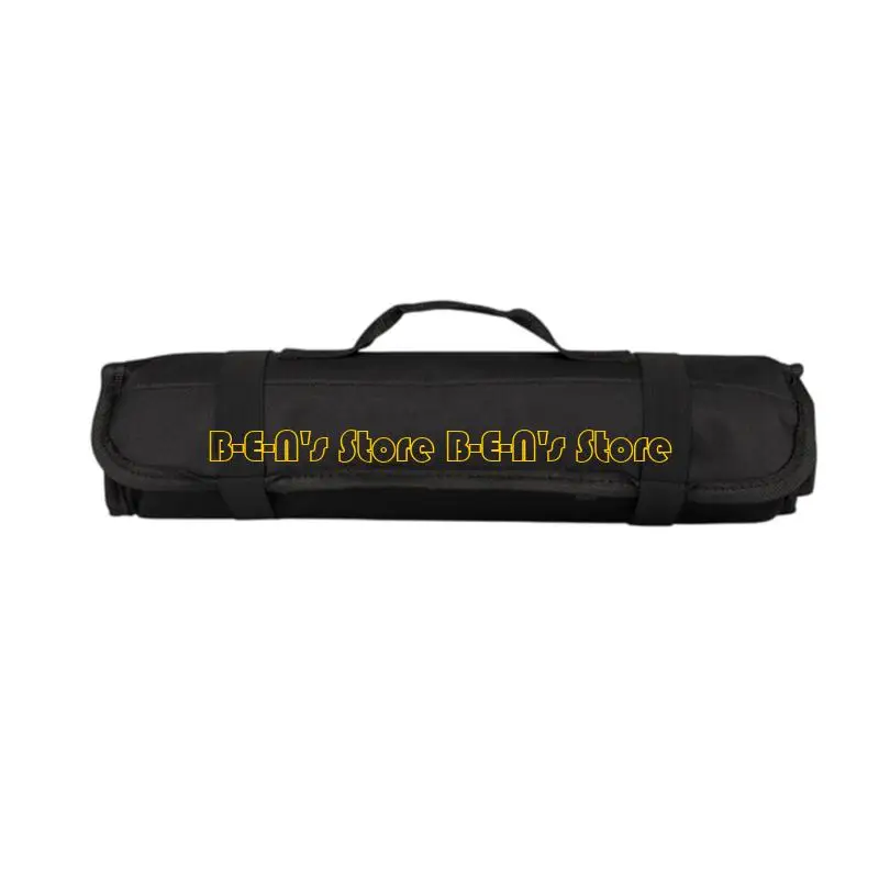 Y1AD Multi Pocket Tool Roll Bag Includes Top Handle Side Strap Sturdy Compact 15.2cm Size Tool Carriers for Portable Use