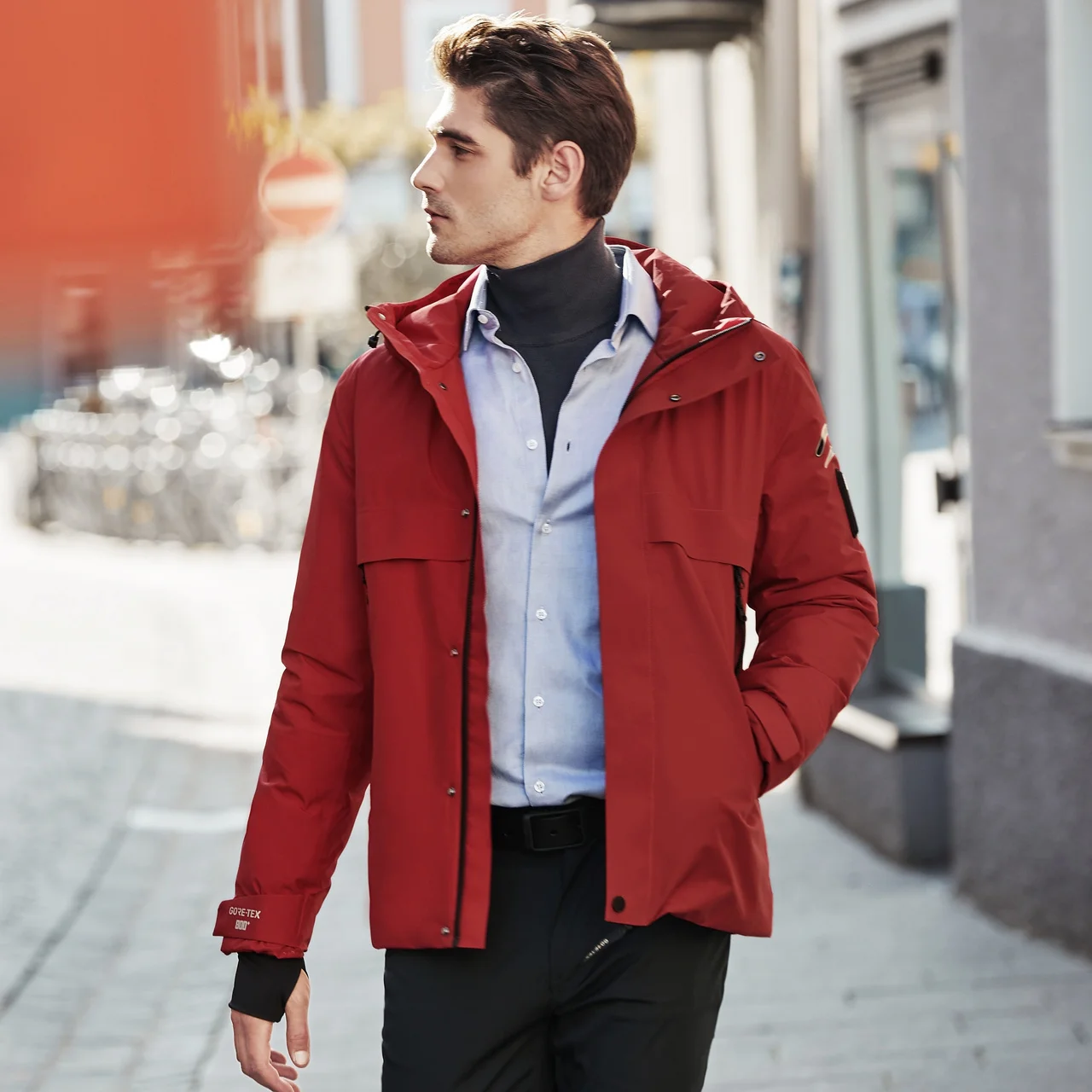 Мужской пуховик Bosideng, водонепроницаемая теплая зимняя куртка 800, заполняющая мощность, европейский гусиный пух, профессиональная термопарка с капюшоном Мужской пуховик Bosideng, водонепроницаемая теплая зимняя куртка 800, заполняющая мощность, европейский гусиный пух, профессиональная термопарка с капюшоном