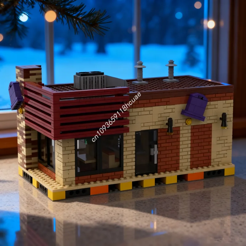 

1184pcs MOC Taco Bell Cityed Model Building Blocks Architecture Assemble DIY Toy Creative Brick Kids Christmas Gifts Birthday