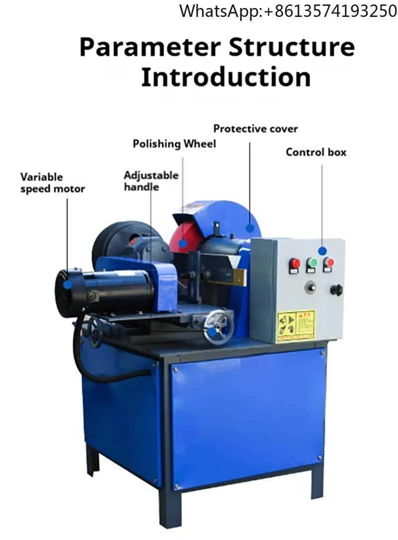 

Full Automatic 3kW Stainless Steel Wire Grinding Deburring Machine Brushed Aluminum Metal Polishing 2680r/min Speed 3-100mm