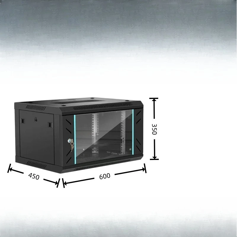 Wall-mounted vertical wall cabinet, broadband box, weak current server monitoring switch cabinet box