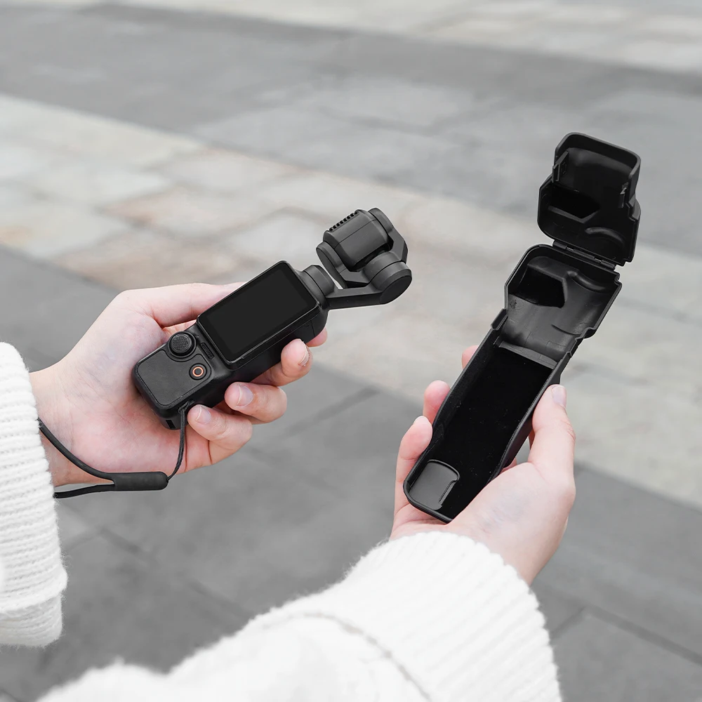 BRDRC étui de protection pour DJI Osmo Pocket 3 couvercle de caméra protecteur d'écran d'objectif Anti-chute rabat Anti-poussière couvercle accessoires