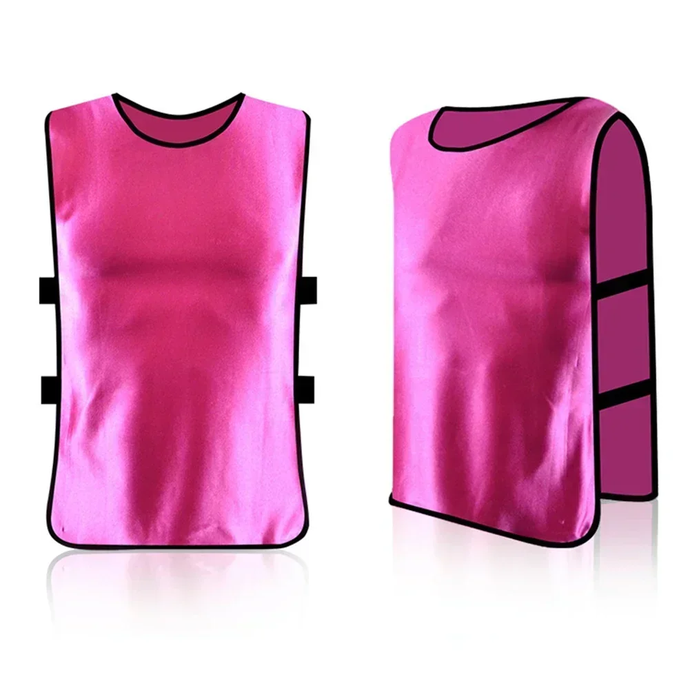 Adults Kids Soccer Pinnies Quick Drying Basketball Football Rugby Team Jerseys Training Numbered Bibs Practice Sports Vest