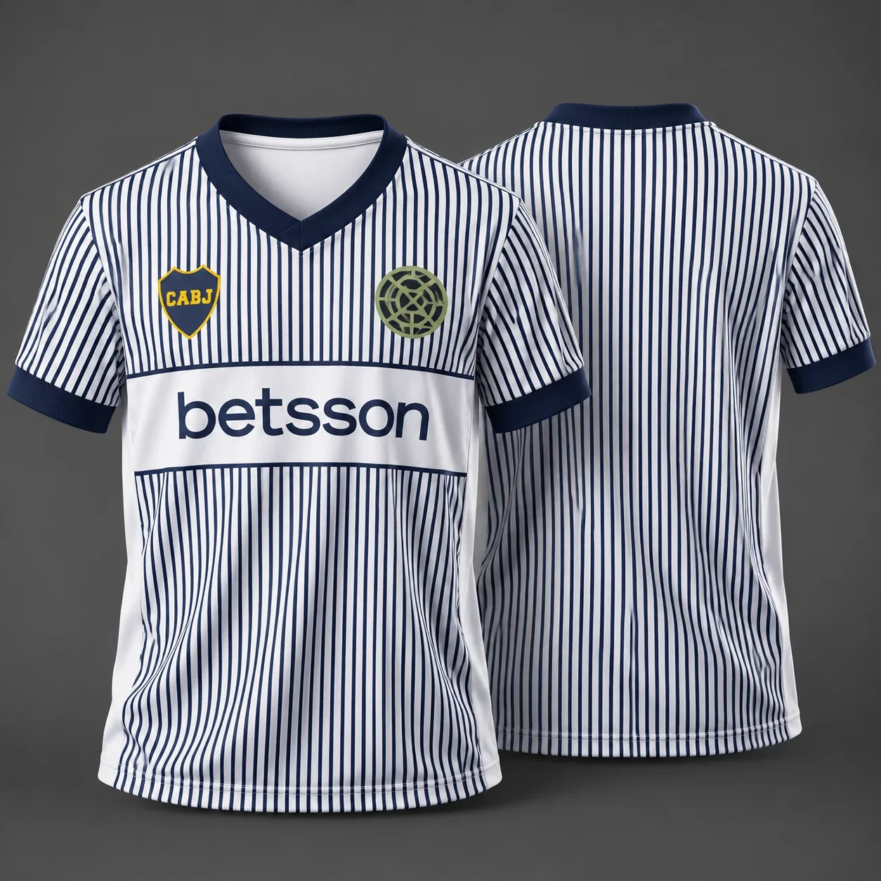 26-27  Boca Juniors Football Jersey for men Men Blue Yellow Striped Soccer Shirt Short Sleeve Fan Sportswear Unseix Top